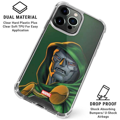 Marvel Dr. Doom Portrait iPhone 16 Pro Max Clear Case
